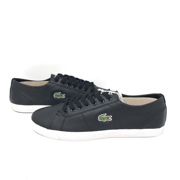 Lacoste Shoes | Authentic Lacoste Mens Marcel LCR SPM LTH in Black | Color: Black | Size: 8 | Trendfollower's Closet